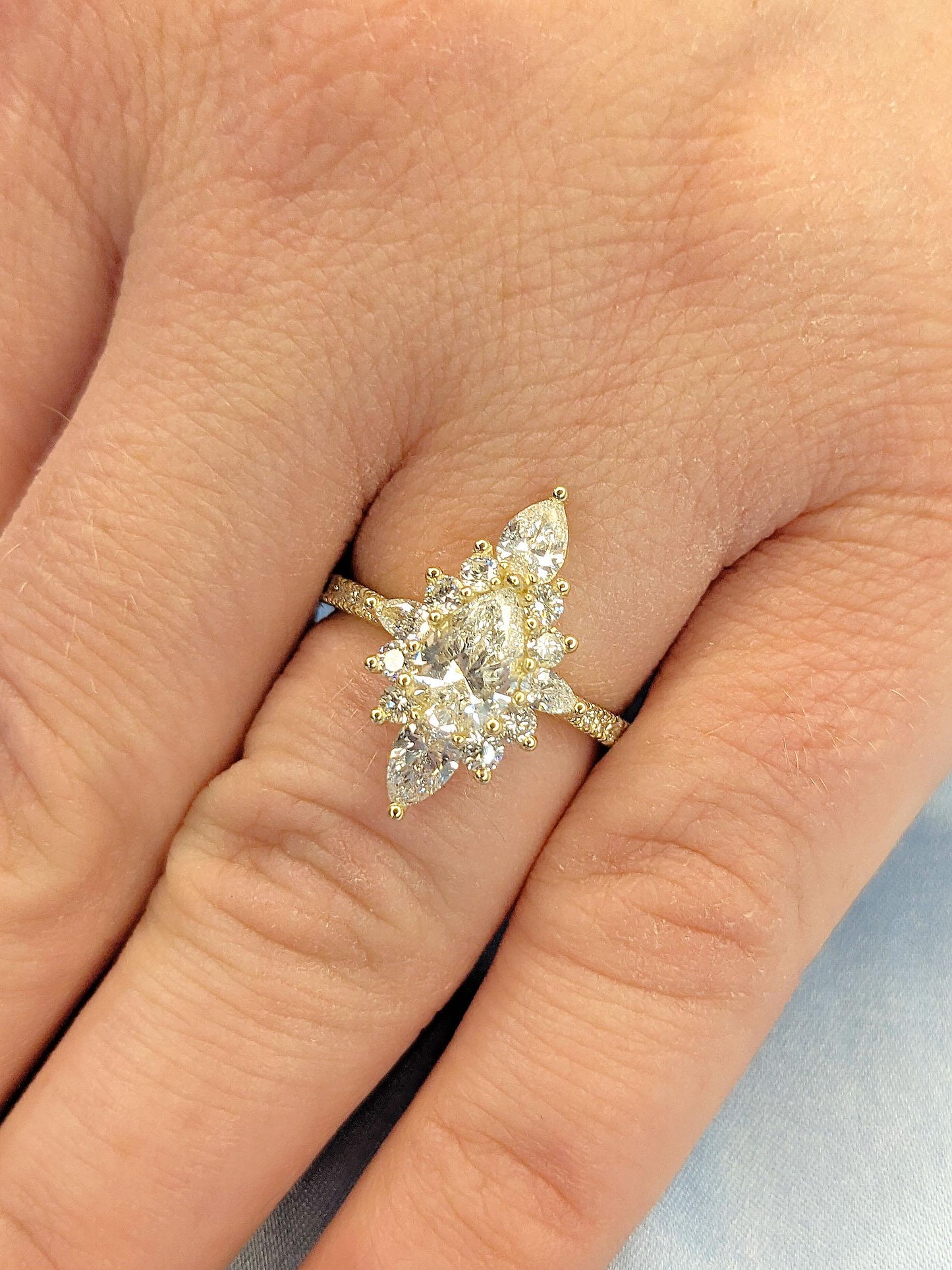 1.2 CT Round Solitaire Moissanite Engagement Ring