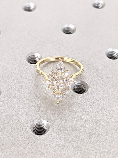 1.2 CT Round Solitaire Moissanite Engagement Ring