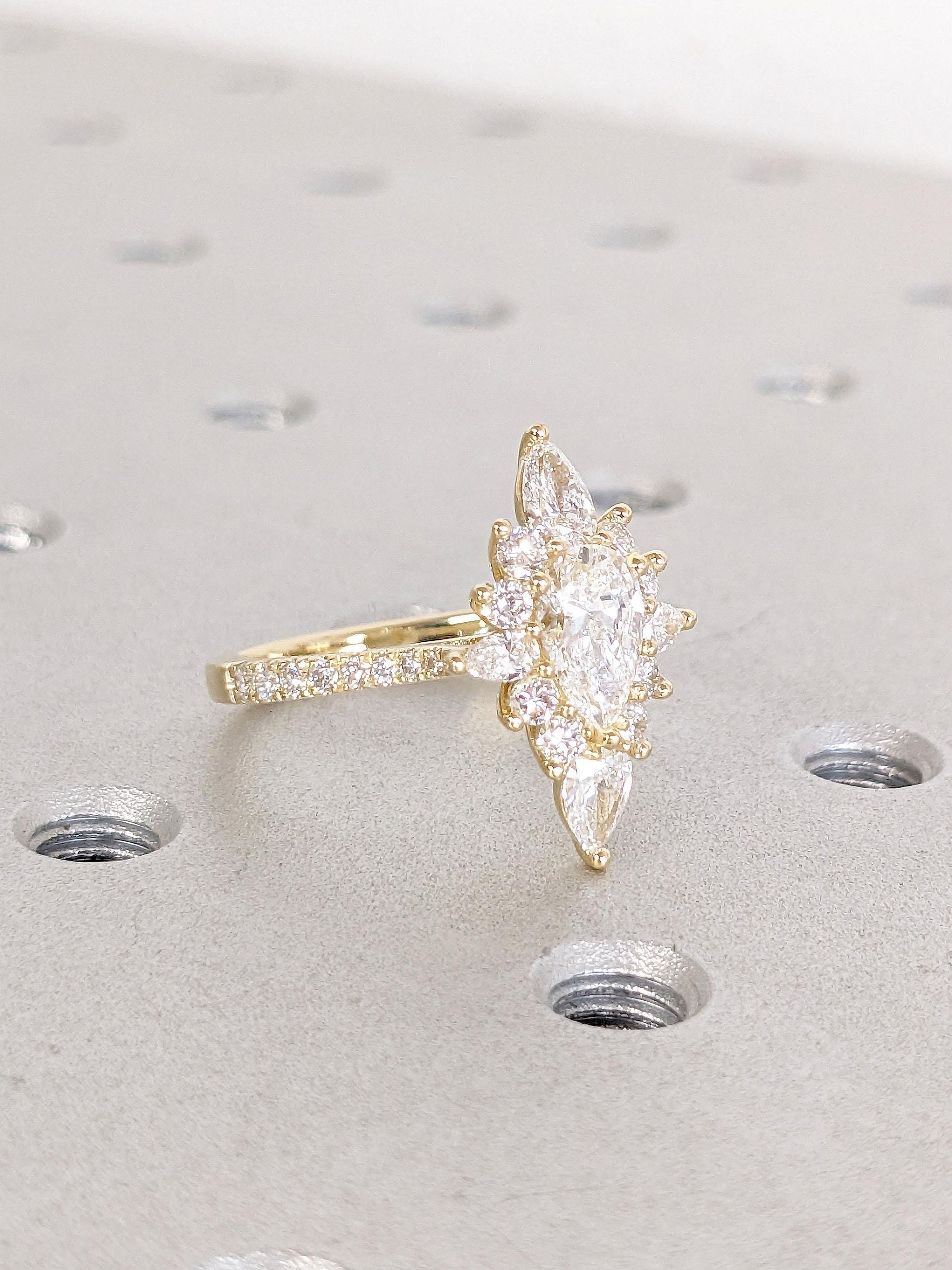 1.2 CT Round Solitaire Moissanite Engagement Ring