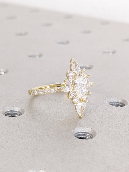 1.2 CT Round Solitaire Moissanite Engagement Ring