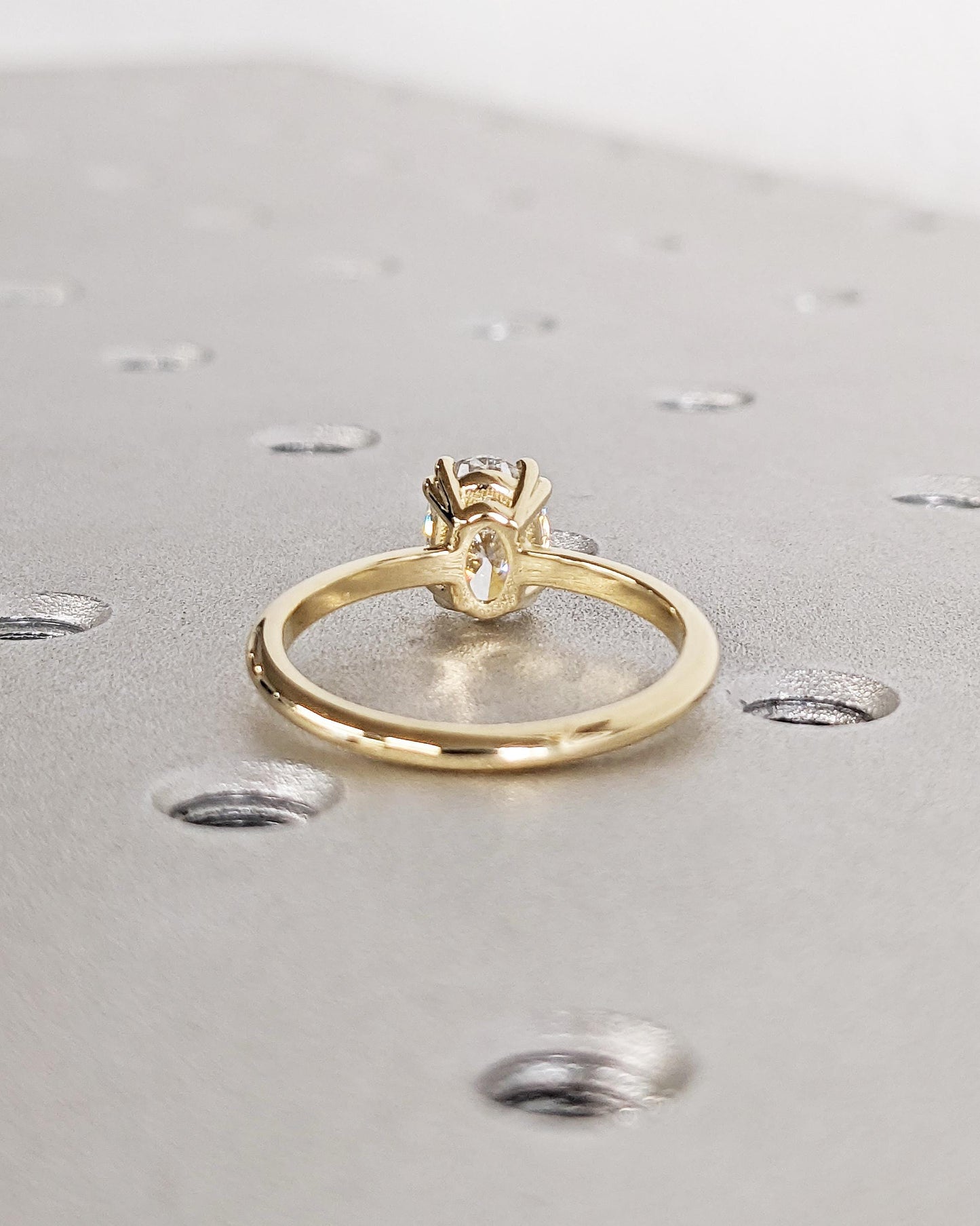 1.2 CT Round Solitaire Moissanite Engagement Ring