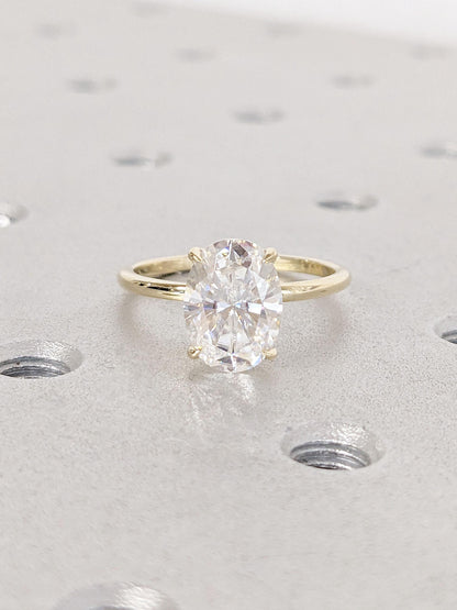 1.2 CT Round Solitaire Moissanite Engagement Ring