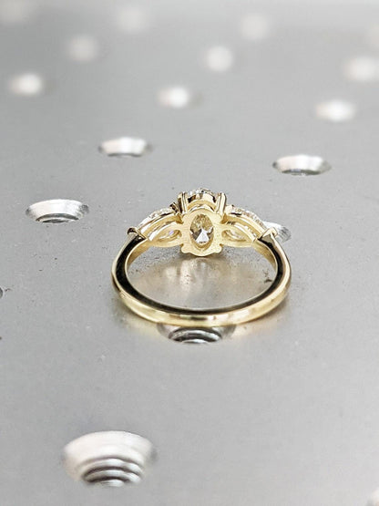 1.2 CT Round Solitaire Moissanite Engagement Ring