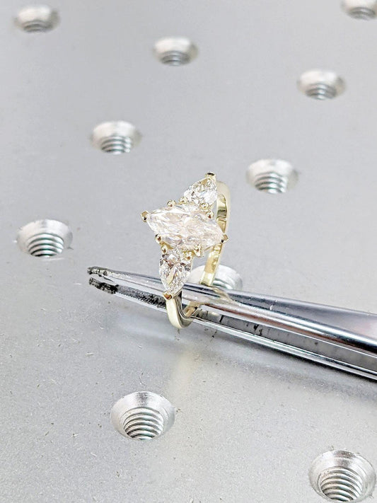 1.2 CT Round Solitaire Moissanite Engagement Ring