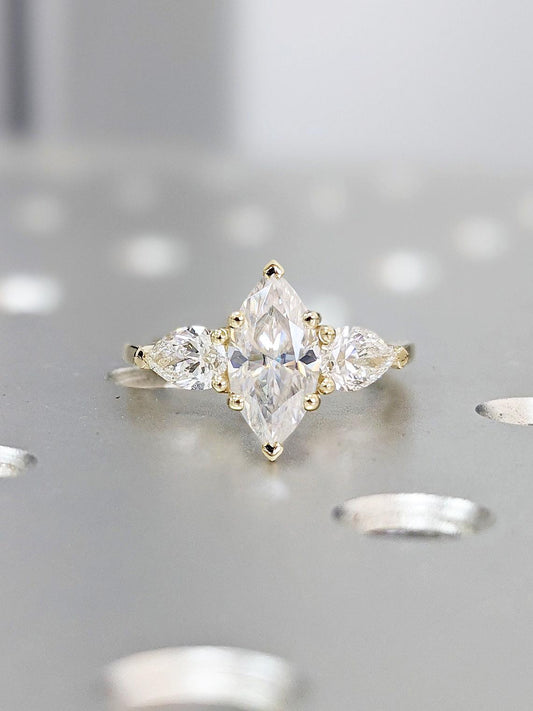 1.2 CT Round Solitaire Moissanite Engagement Ring