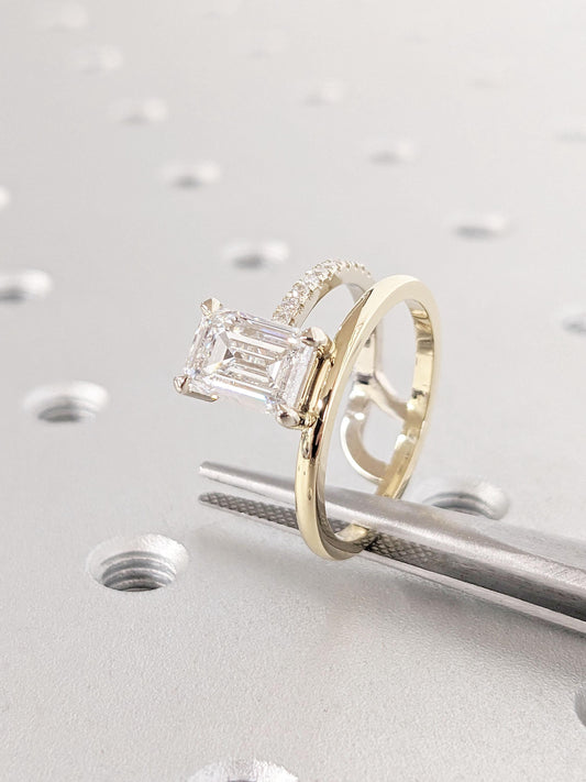 1.2 CT Round Solitaire Moissanite Engagement Ring