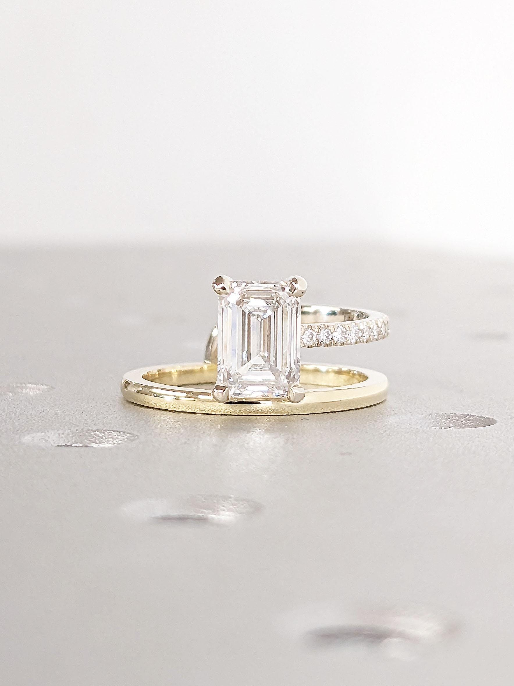 1.2 CT Round Solitaire Moissanite Engagement Ring