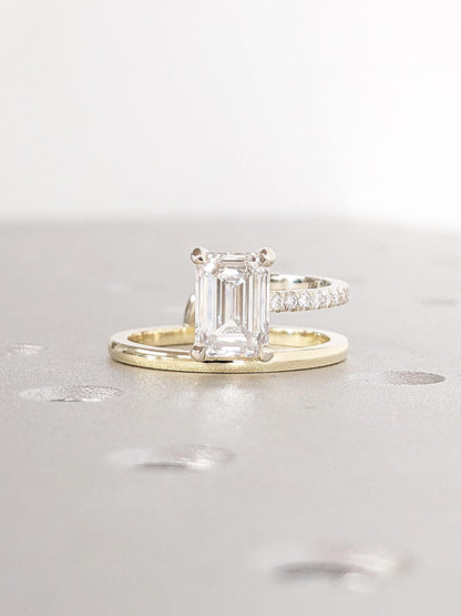 1.2 CT Round Solitaire Moissanite Engagement Ring
