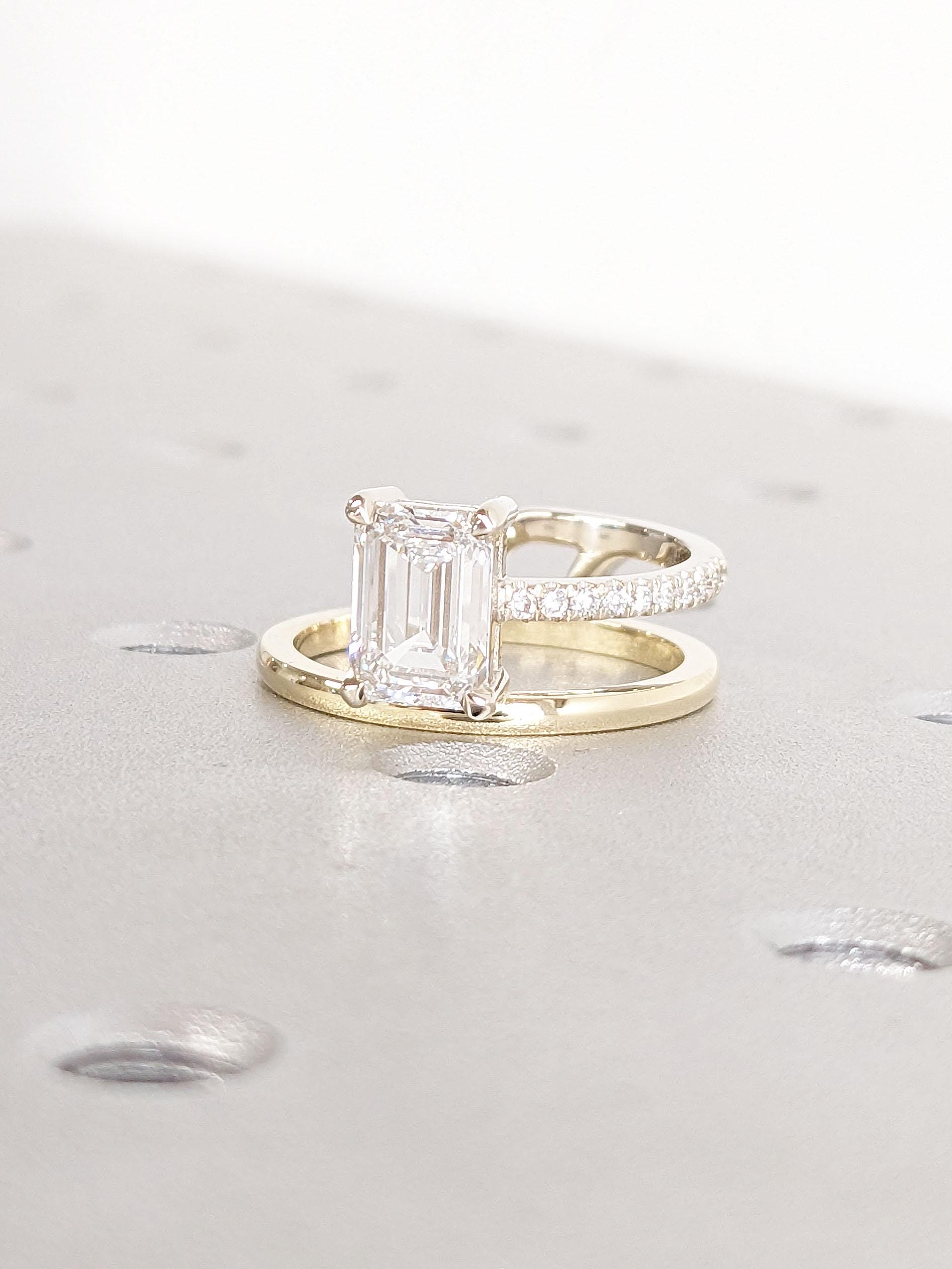 1.2 CT Round Solitaire Moissanite Engagement Ring