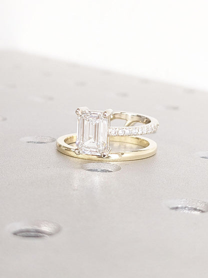 1.2 CT Round Solitaire Moissanite Engagement Ring