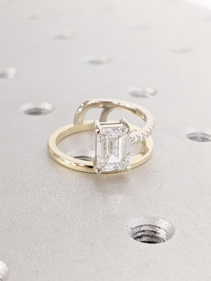 1.2 CT Round Solitaire Moissanite Engagement Ring