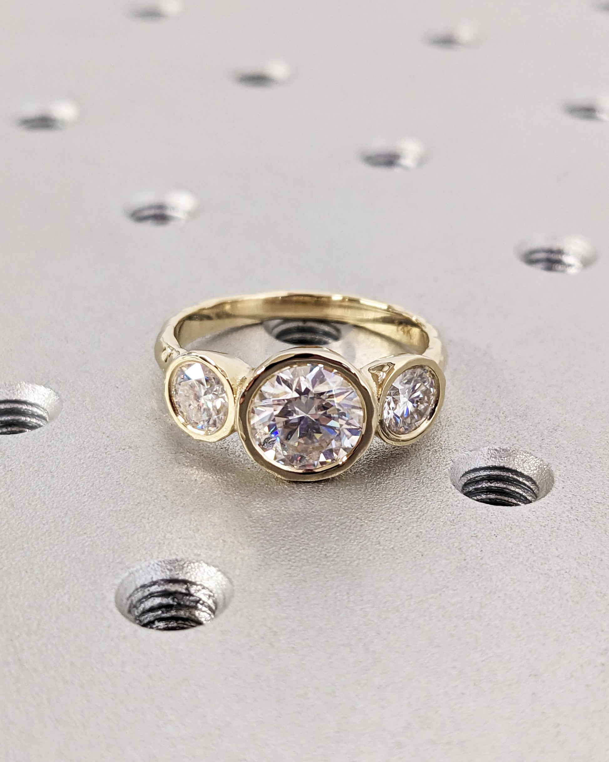 1.2 CT Round Solitaire Moissanite Engagement Ring