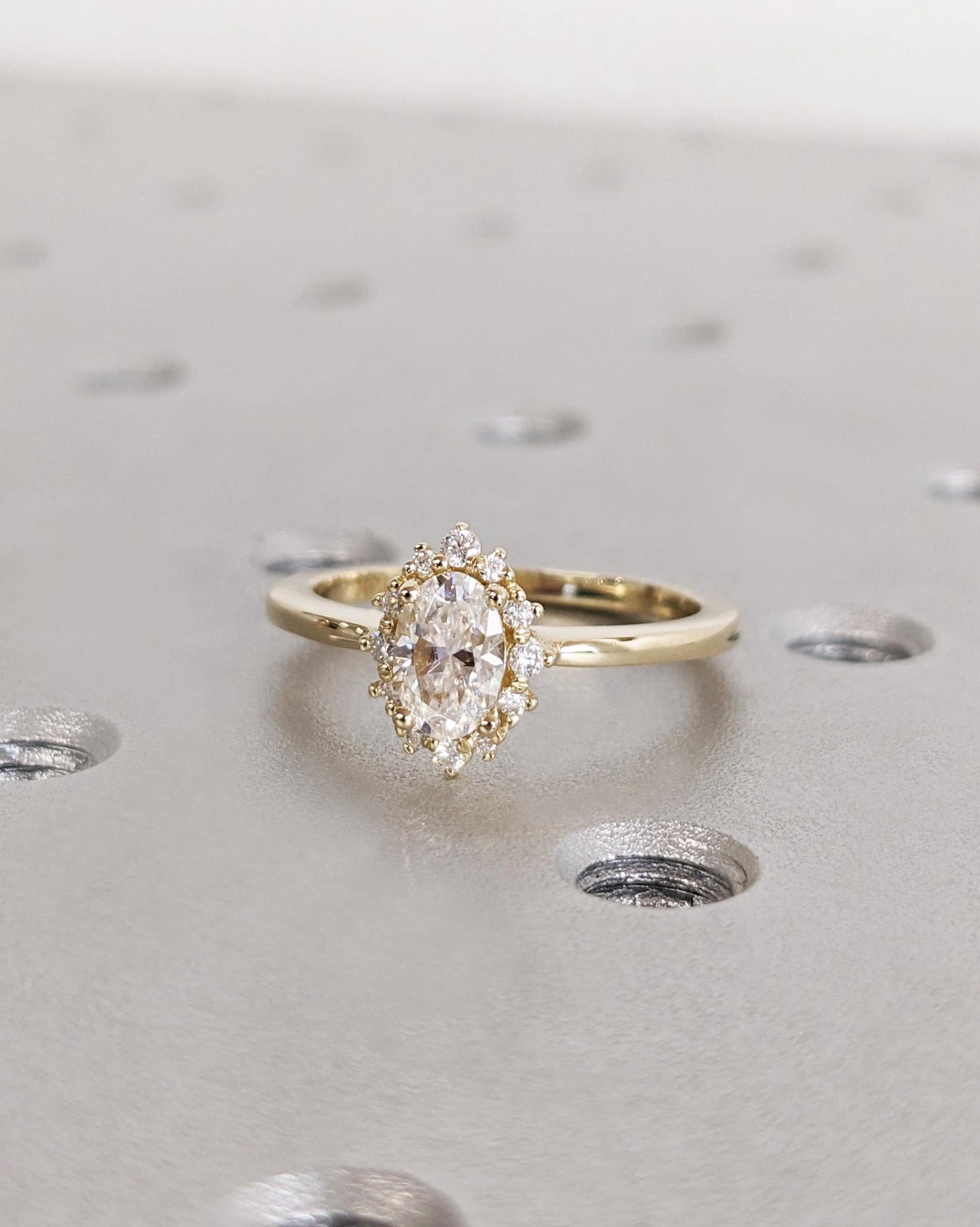 1.2 CT Round Solitaire Moissanite Engagement Ring