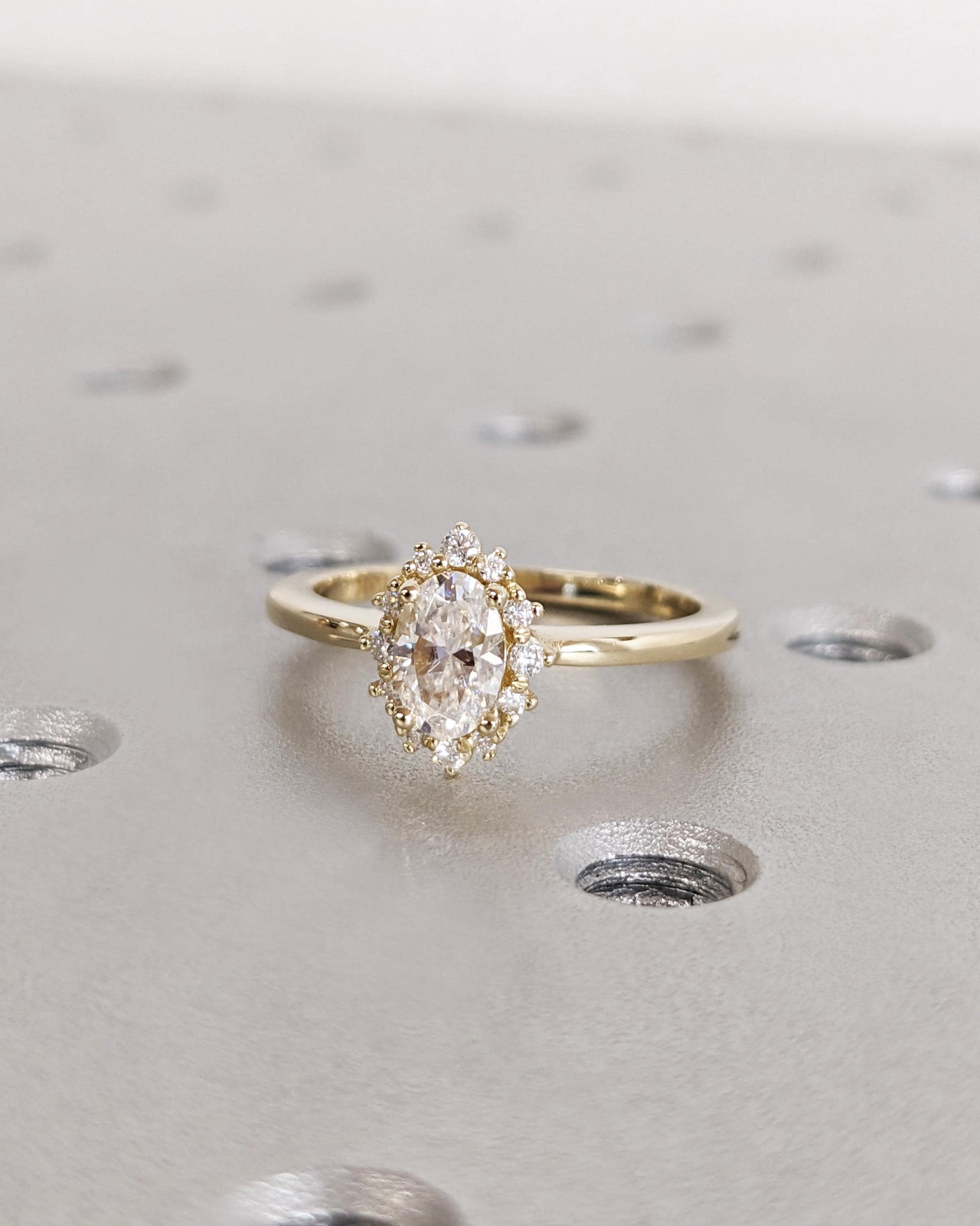 1.2 CT Round Solitaire Moissanite Engagement Ring