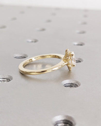 1.2 CT Round Solitaire Moissanite Engagement Ring