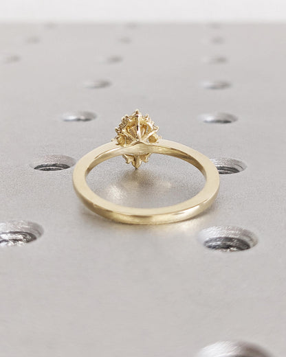 1.2 CT Round Solitaire Moissanite Engagement Ring