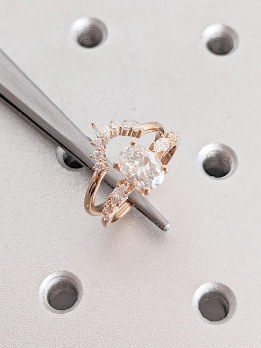 1.2 CT Round Solitaire Moissanite Engagement Ring
