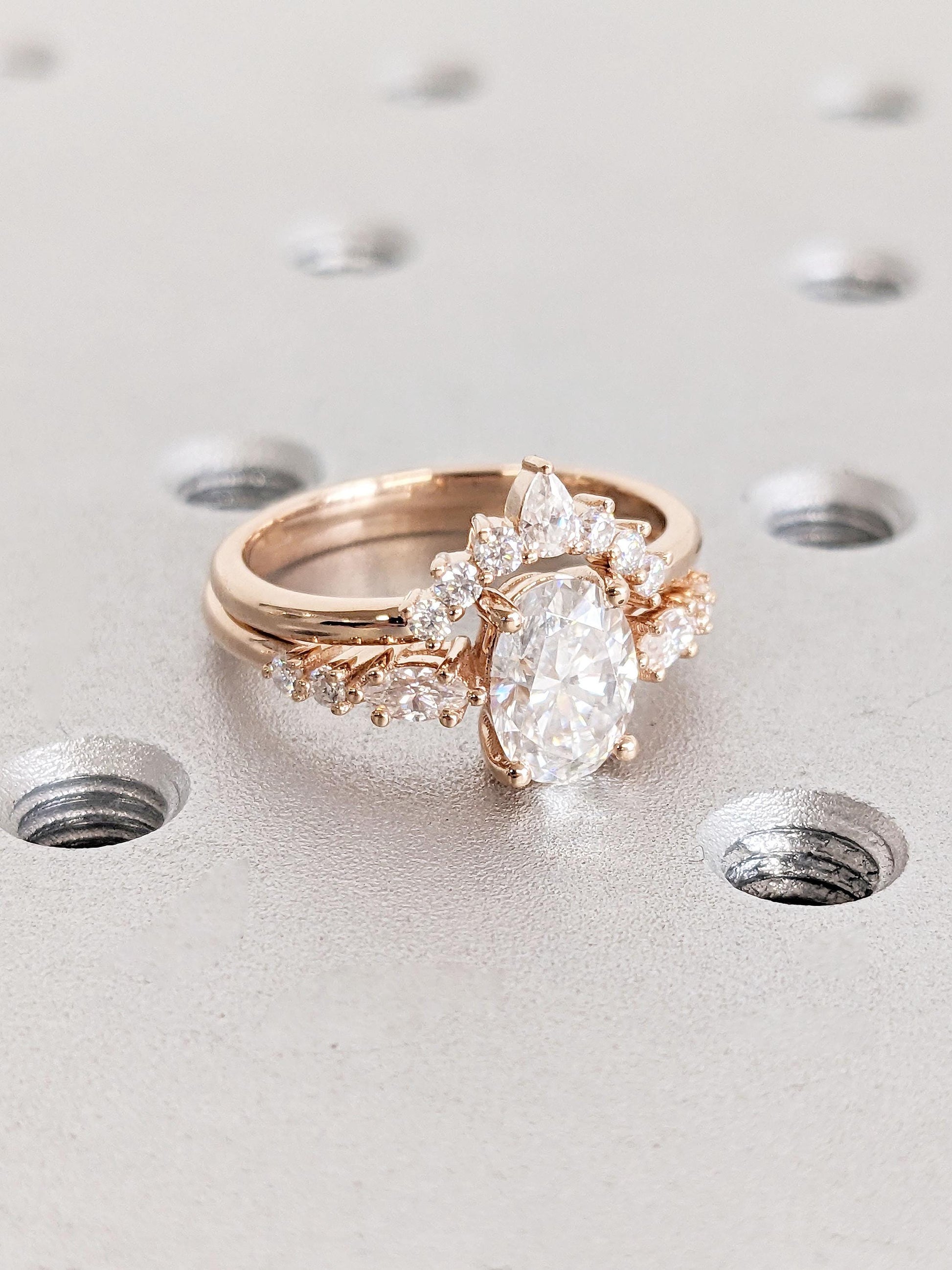 1.2 CT Round Solitaire Moissanite Engagement Ring