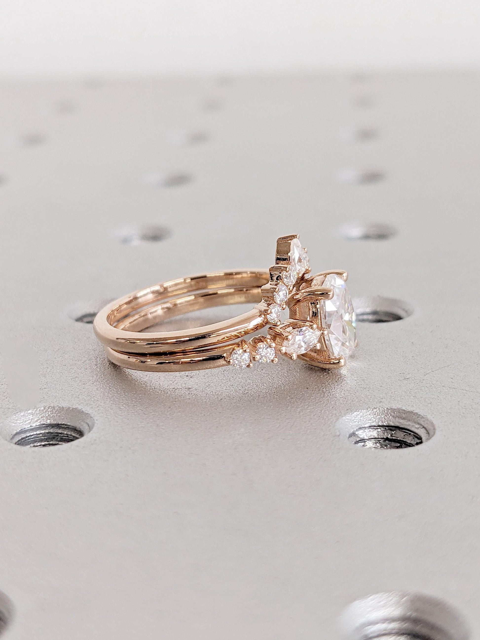 1.2 CT Round Solitaire Moissanite Engagement Ring