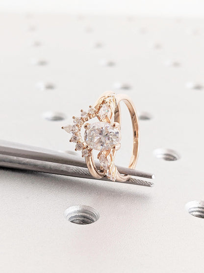 1.2 CT Round Solitaire Moissanite Engagement Ring