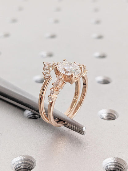 1.2 CT Round Solitaire Moissanite Engagement Ring