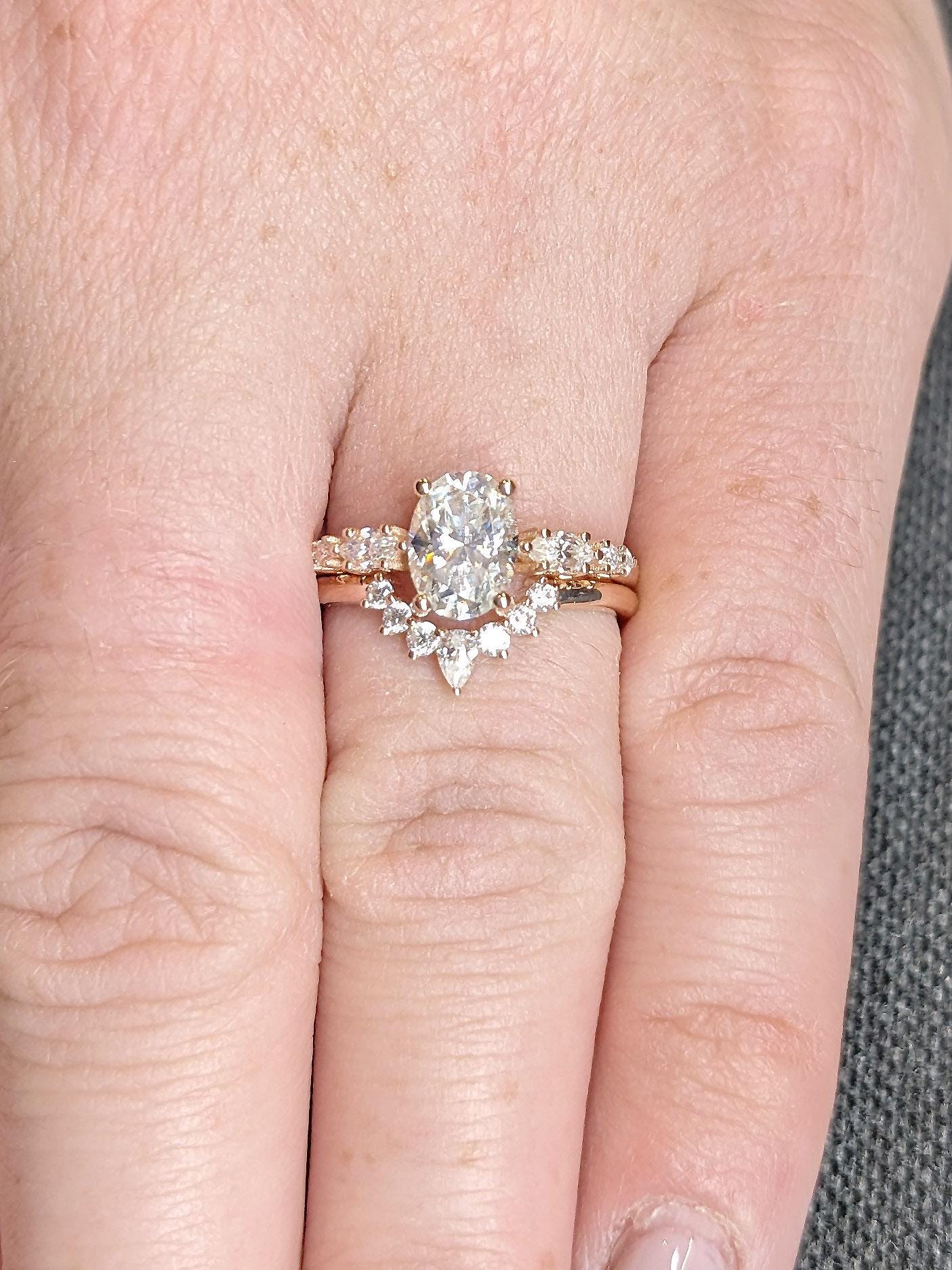 1.2 CT Round Solitaire Moissanite Engagement Ring