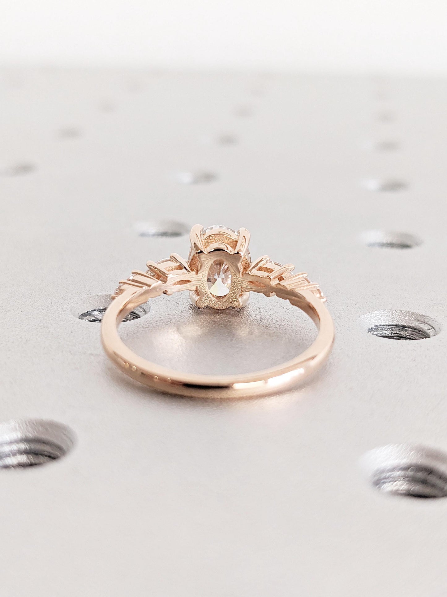 1.2 CT Round Solitaire Moissanite Engagement Ring