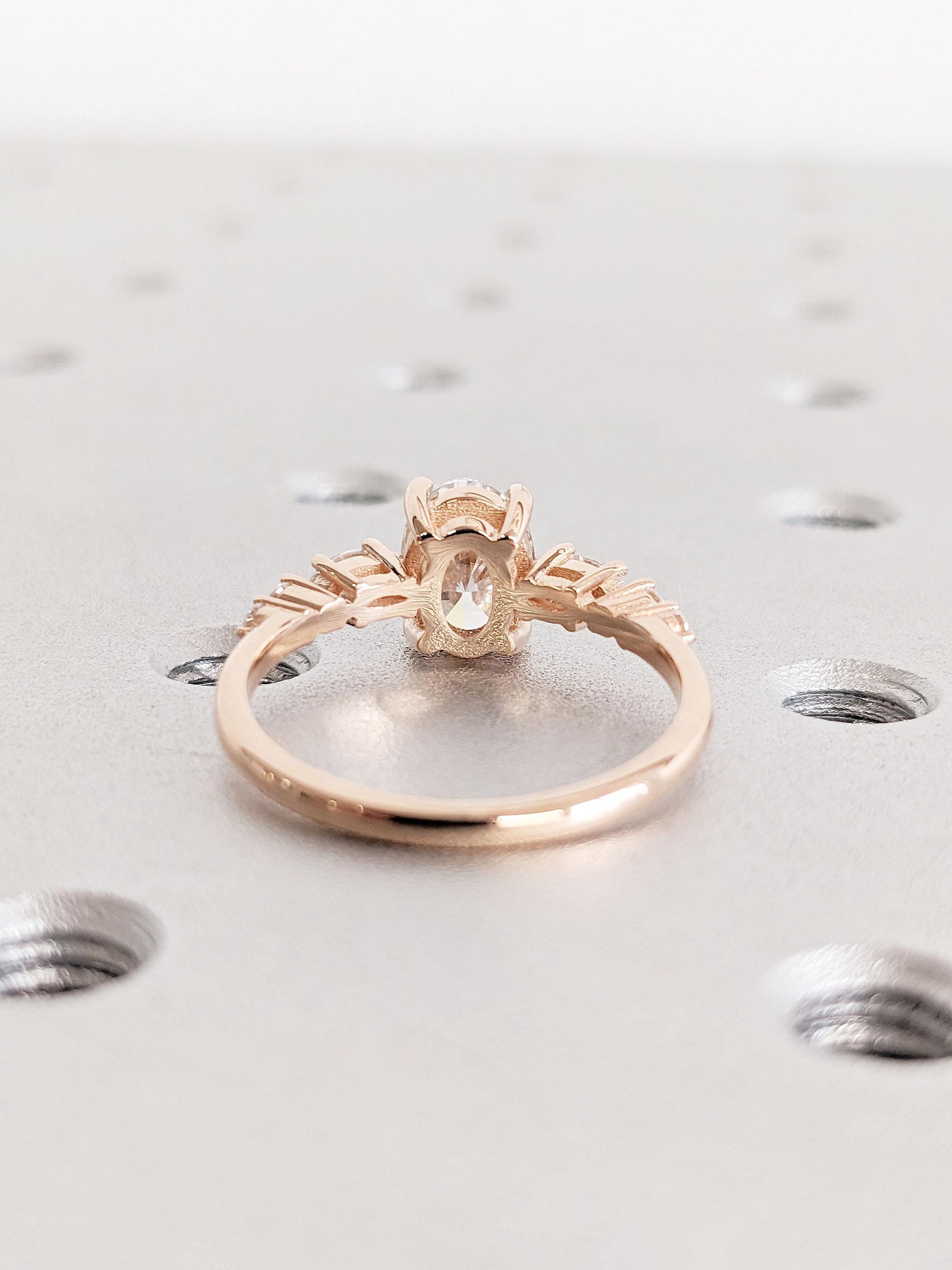 1.2 CT Round Solitaire Moissanite Engagement Ring