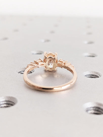 1.2 CT Round Solitaire Moissanite Engagement Ring