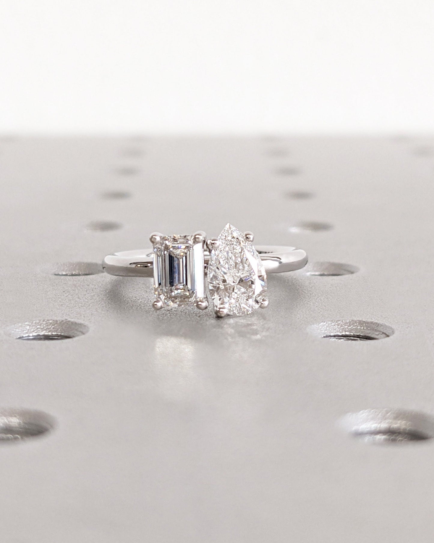 1.2 CT Round Solitaire Moissanite Engagement Ring