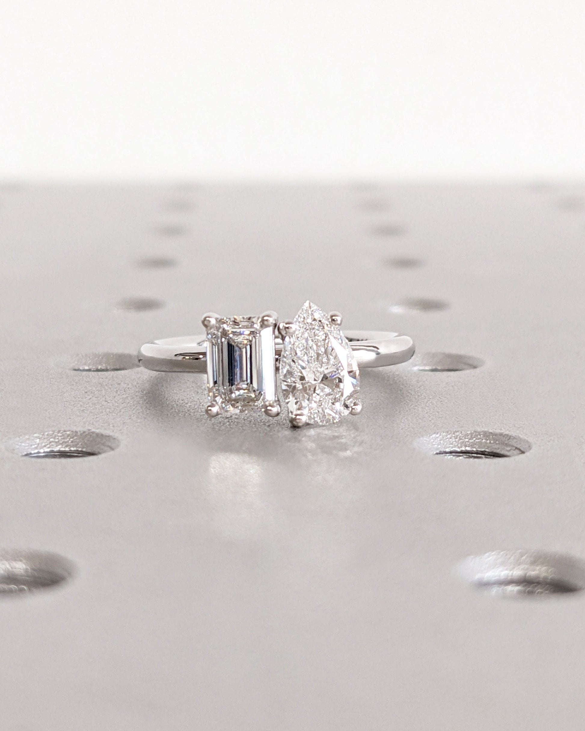 1.2 CT Round Solitaire Moissanite Engagement Ring