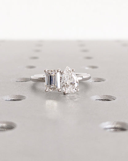 1.2 CT Round Solitaire Moissanite Engagement Ring