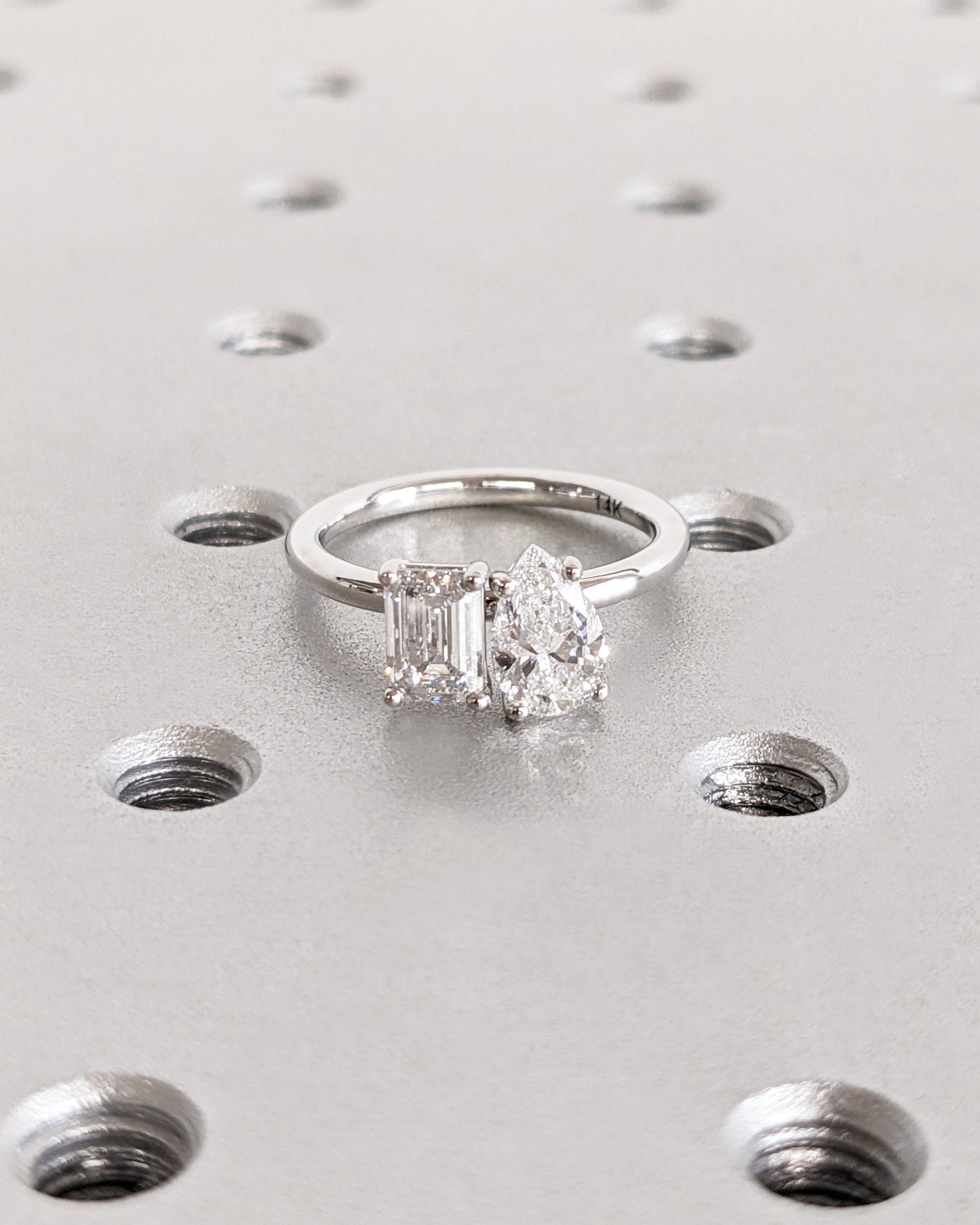1.2 CT Round Solitaire Moissanite Engagement Ring