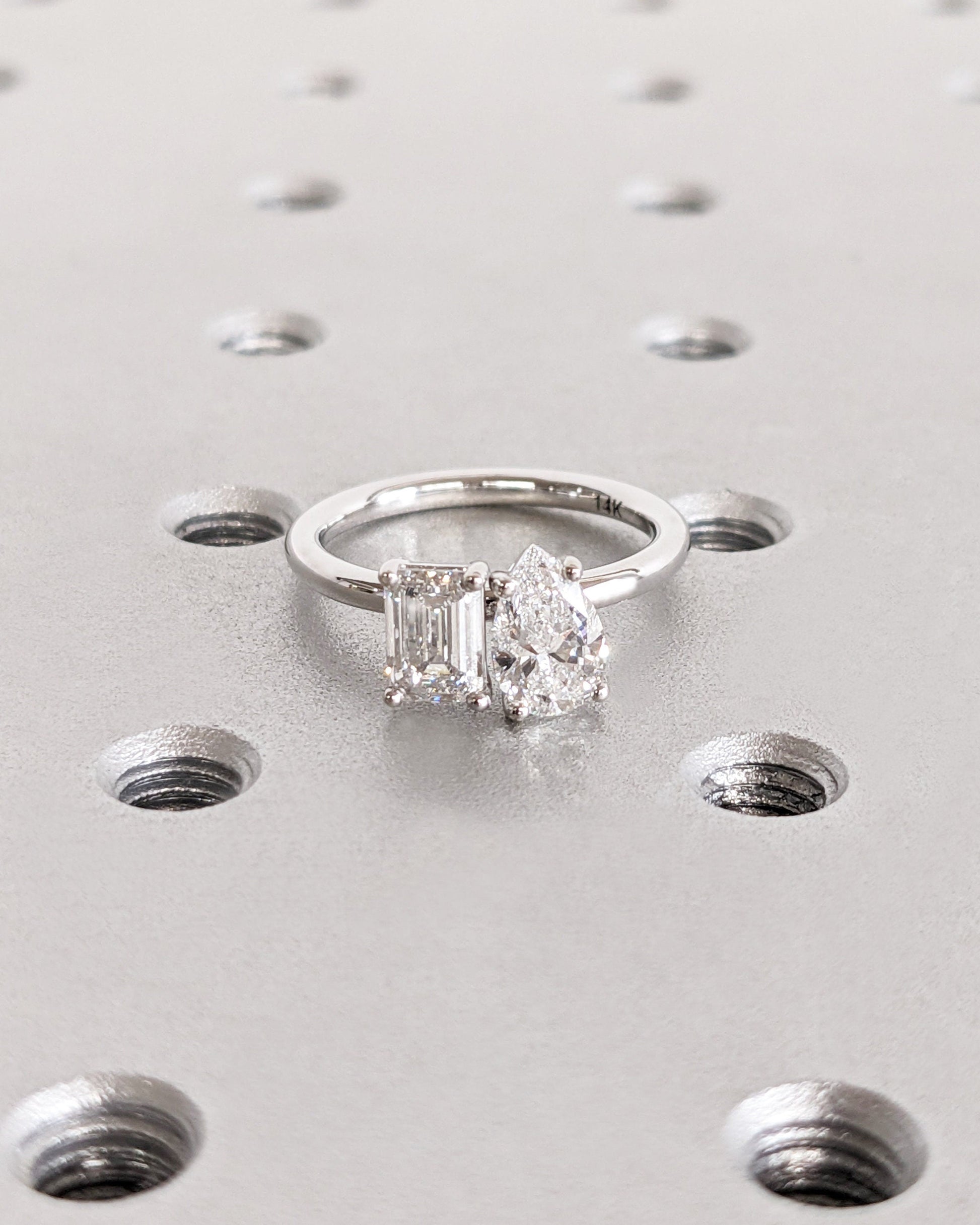 1.2 CT Round Solitaire Moissanite Engagement Ring
