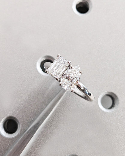 1.2 CT Round Solitaire Moissanite Engagement Ring