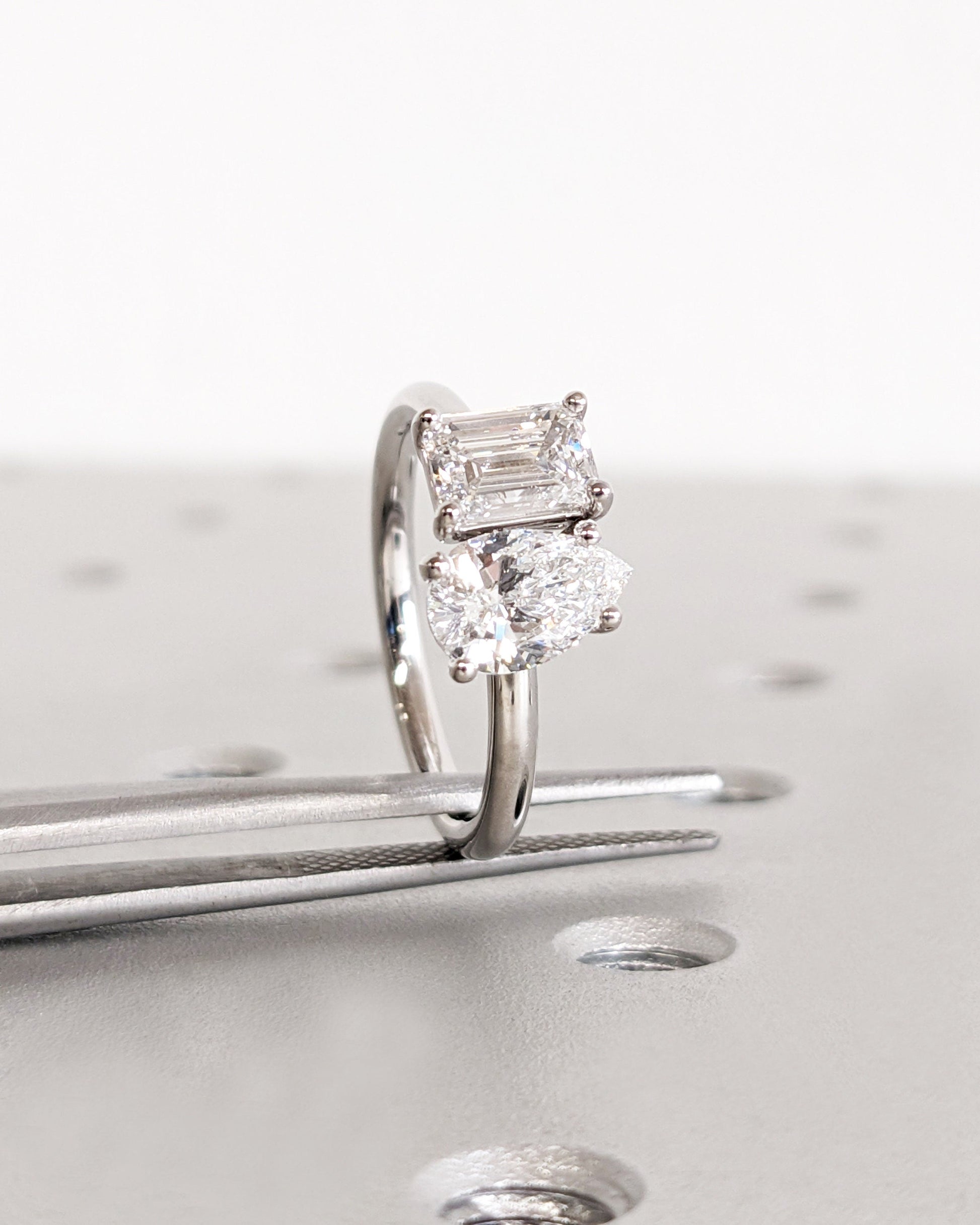 1.2 CT Round Solitaire Moissanite Engagement Ring
