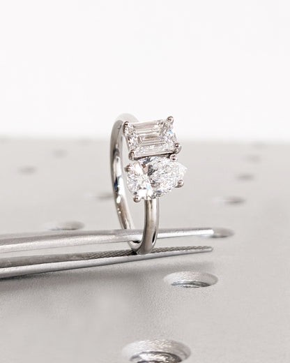 1.2 CT Round Solitaire Moissanite Engagement Ring