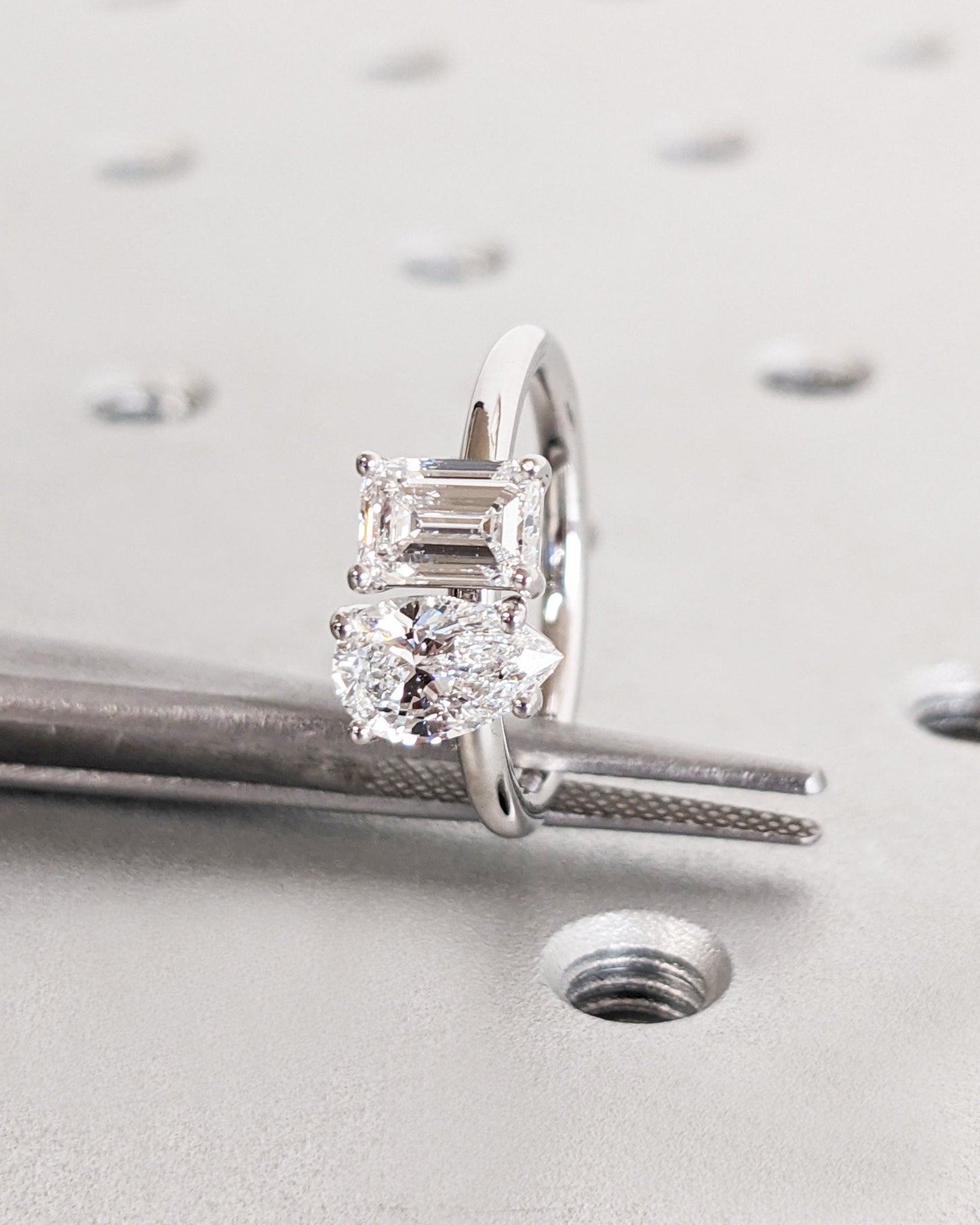 1.2 CT Round Solitaire Moissanite Engagement Ring