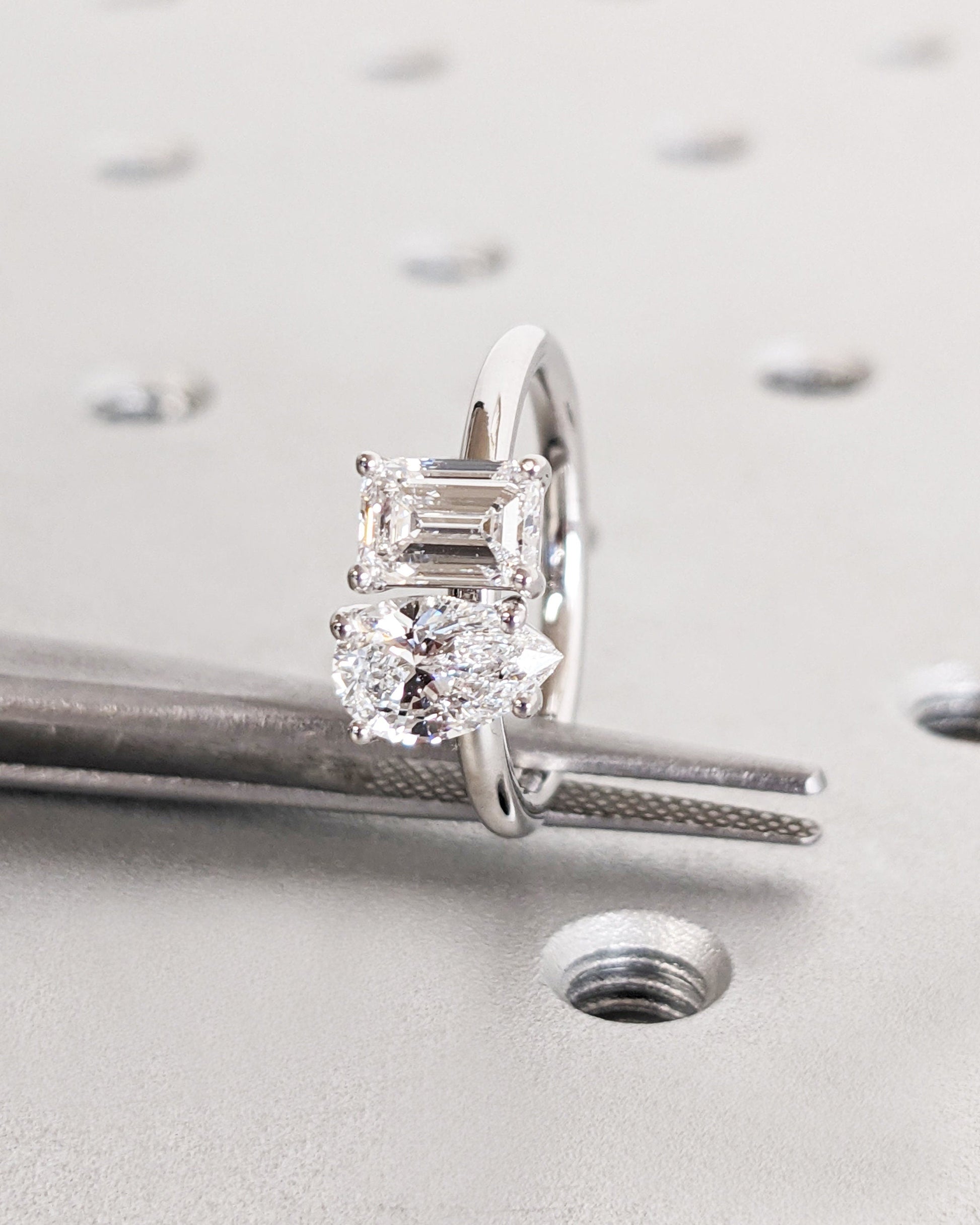 1.2 CT Round Solitaire Moissanite Engagement Ring