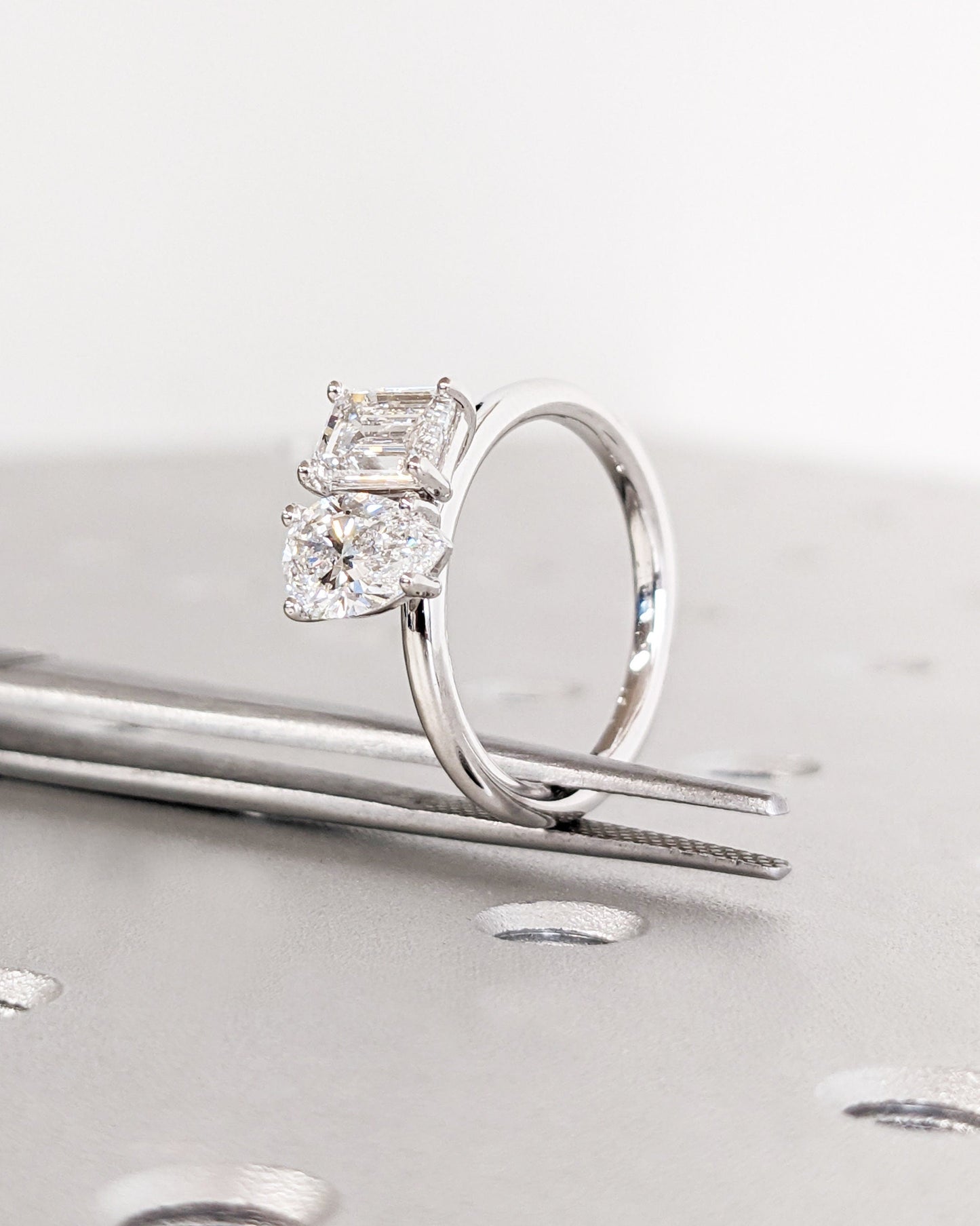 1.2 CT Round Solitaire Moissanite Engagement Ring