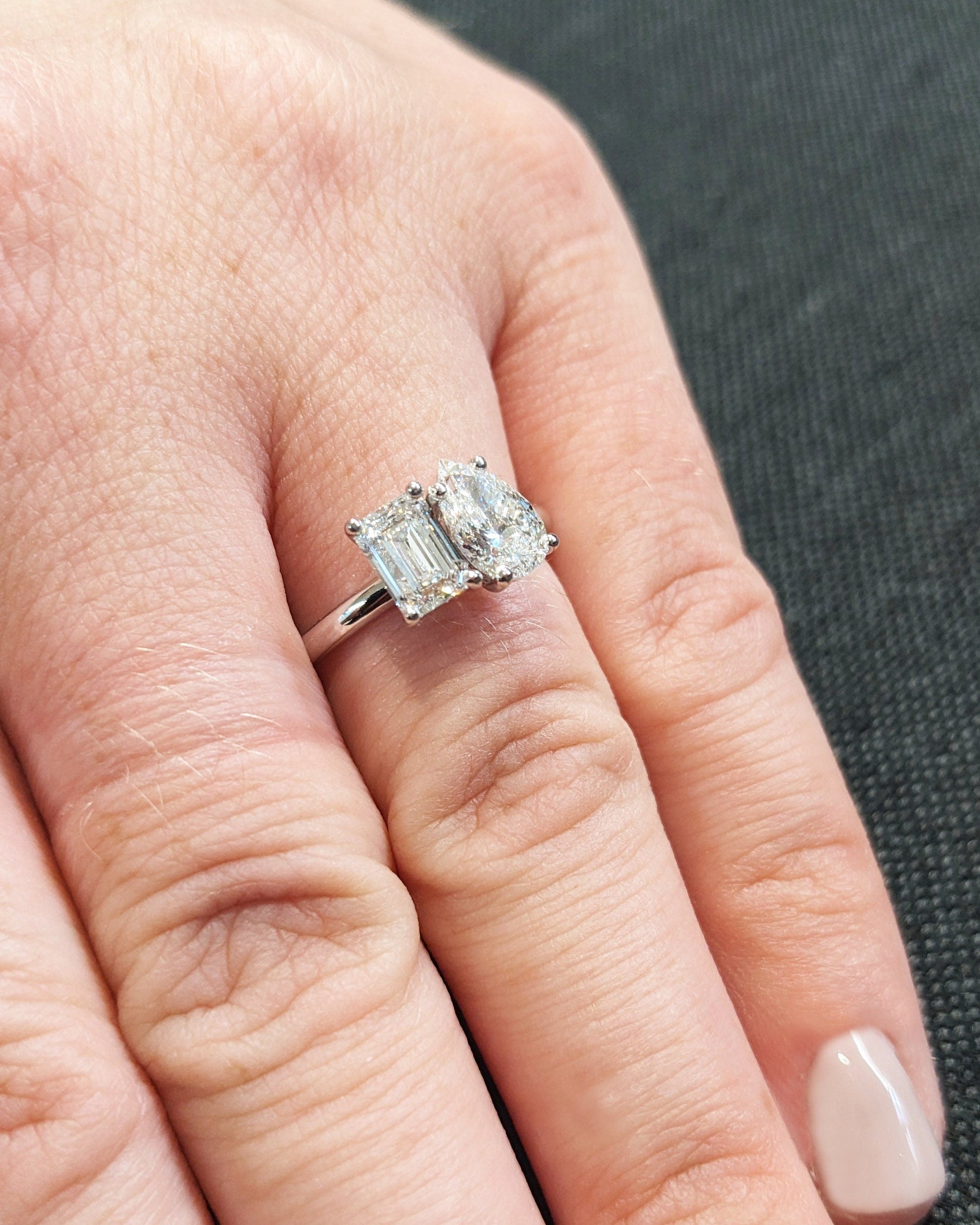 1.2 CT Round Solitaire Moissanite Engagement Ring