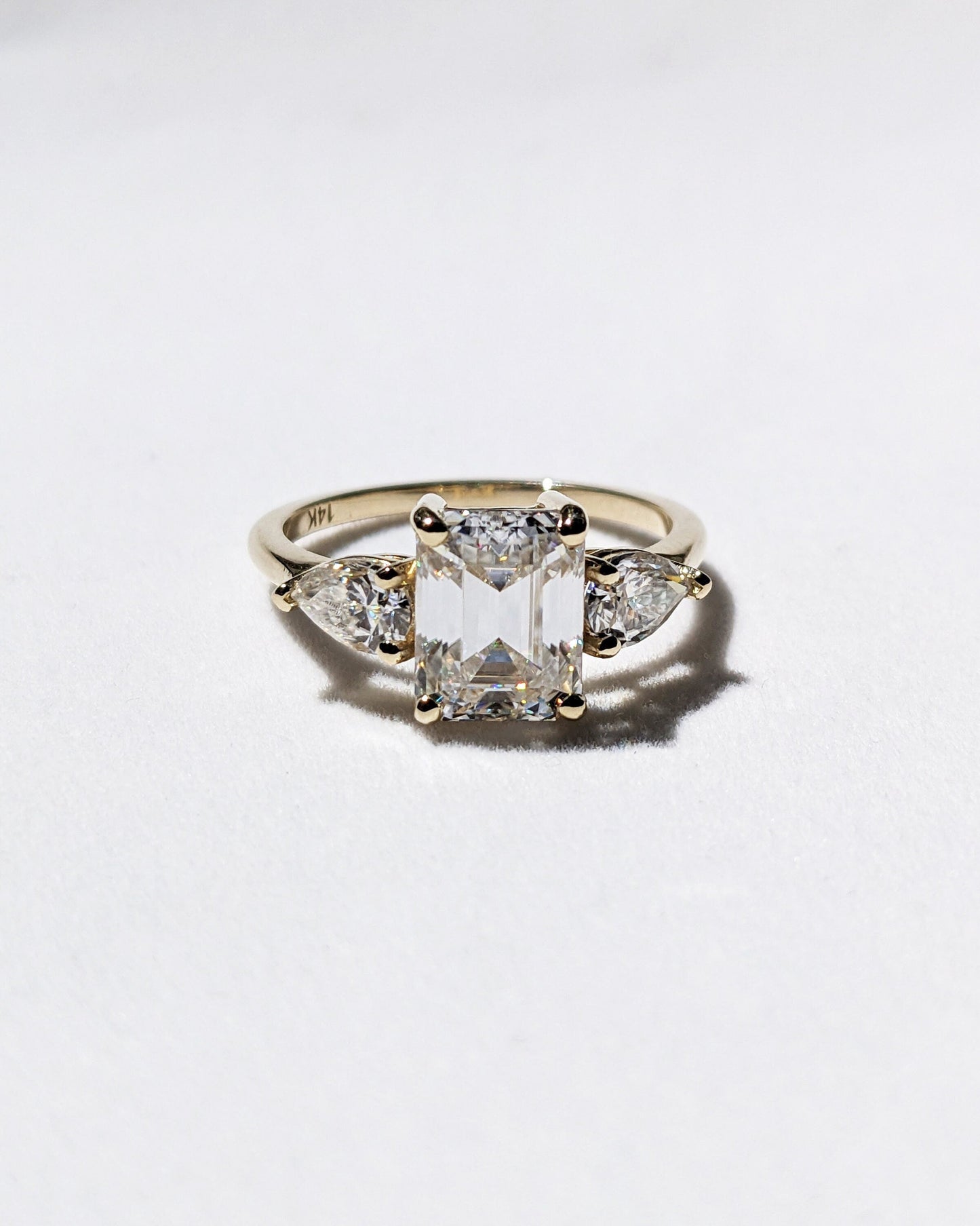1.2 CT Round Solitaire Moissanite Engagement Ring