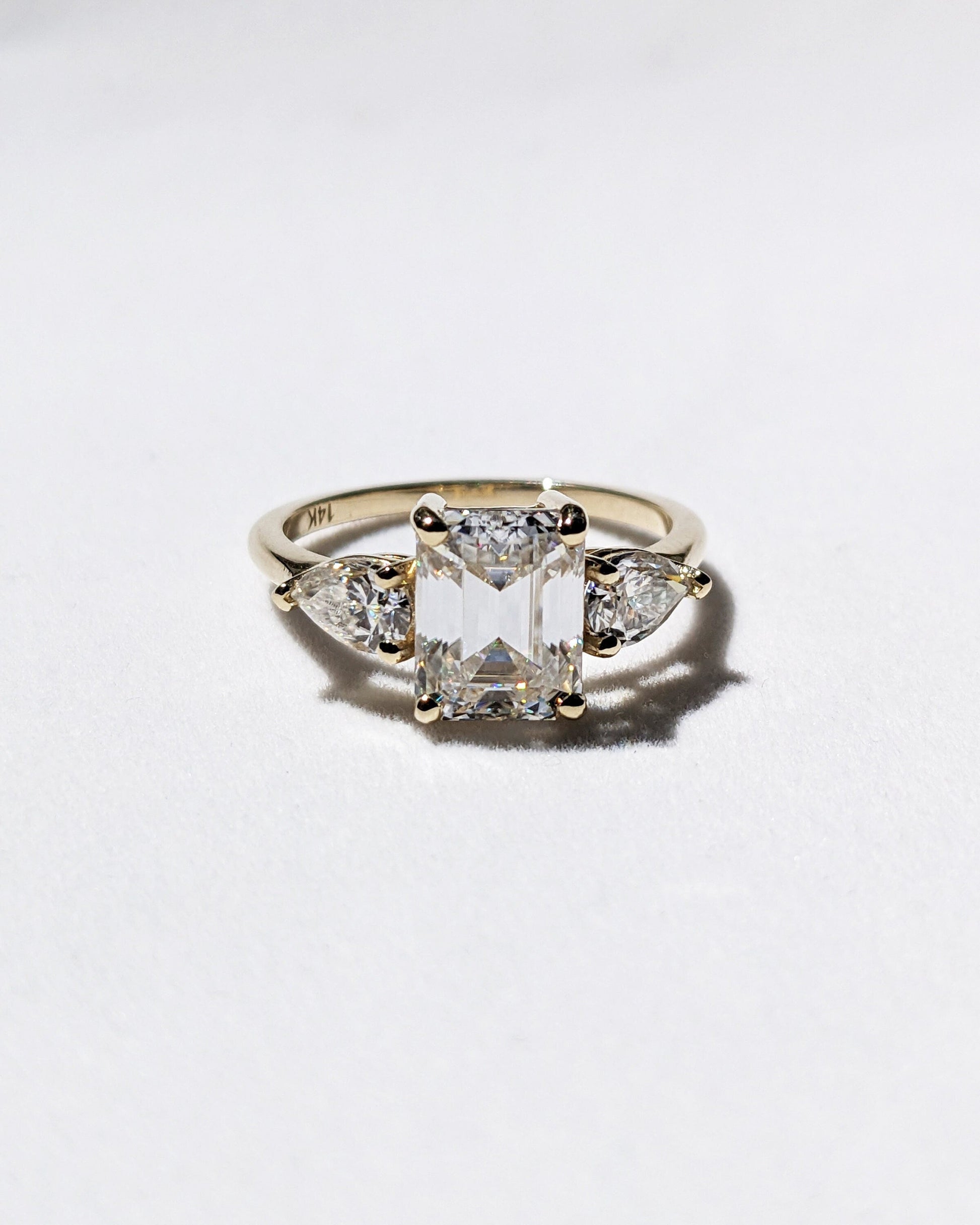 1.2 CT Round Solitaire Moissanite Engagement Ring
