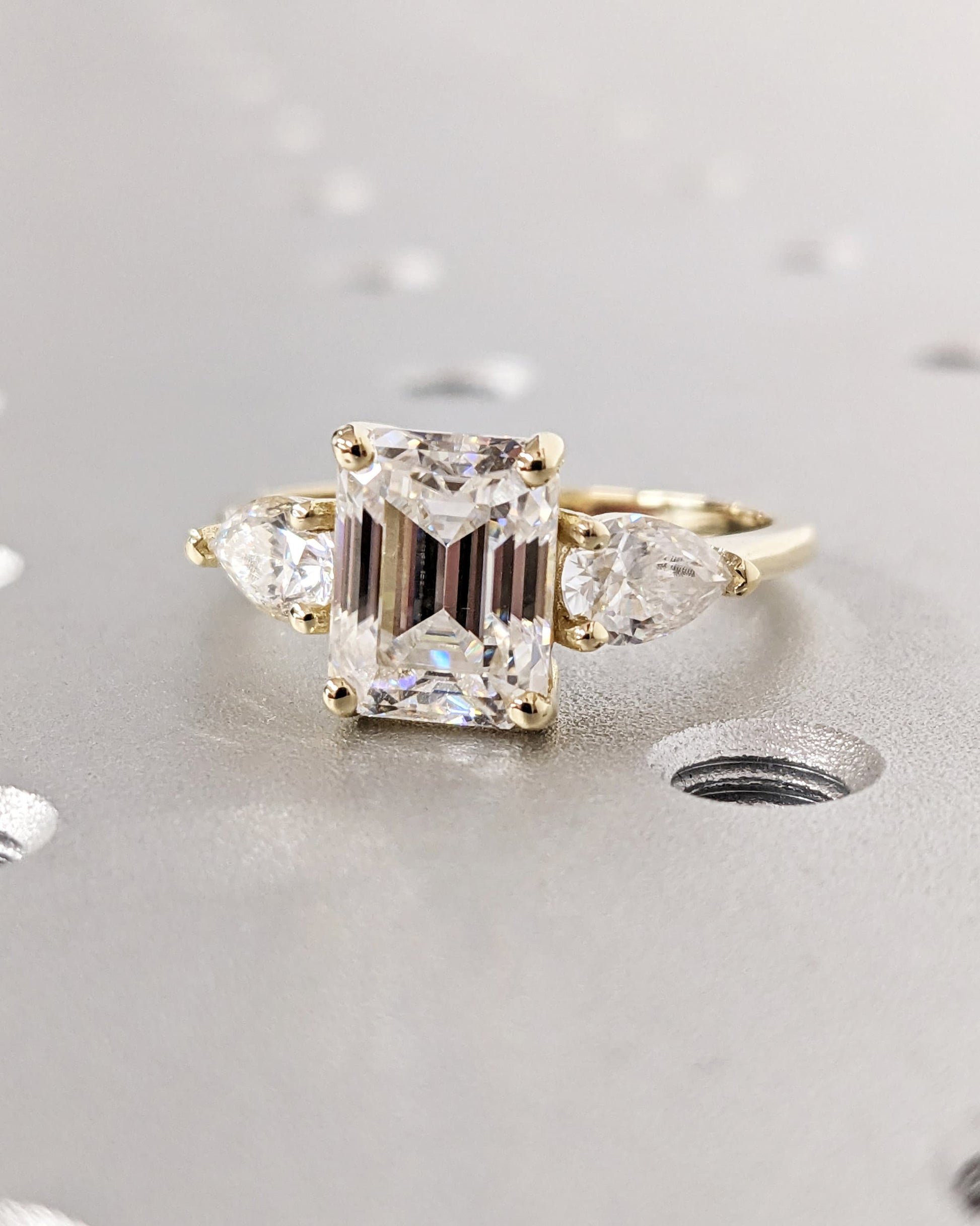 1.2 CT Round Solitaire Moissanite Engagement Ring