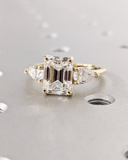 1.2 CT Round Solitaire Moissanite Engagement Ring