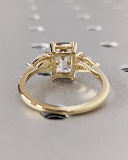1.2 CT Round Solitaire Moissanite Engagement Ring
