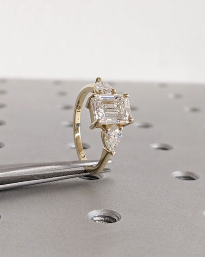 1.2 CT Round Solitaire Moissanite Engagement Ring