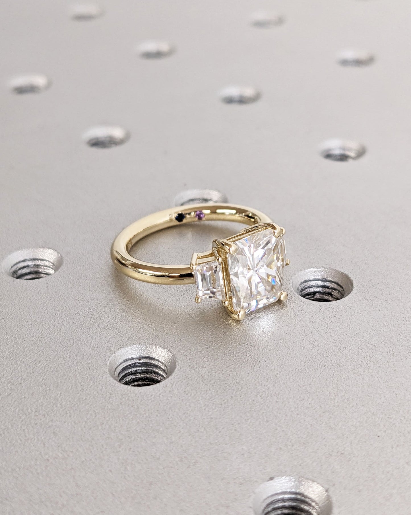1.2 CT Round Solitaire Moissanite Engagement Ring