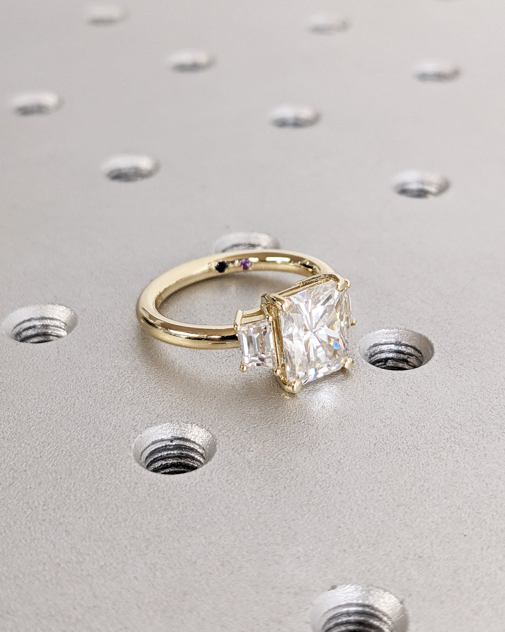 1.2 CT Round Solitaire Moissanite Engagement Ring