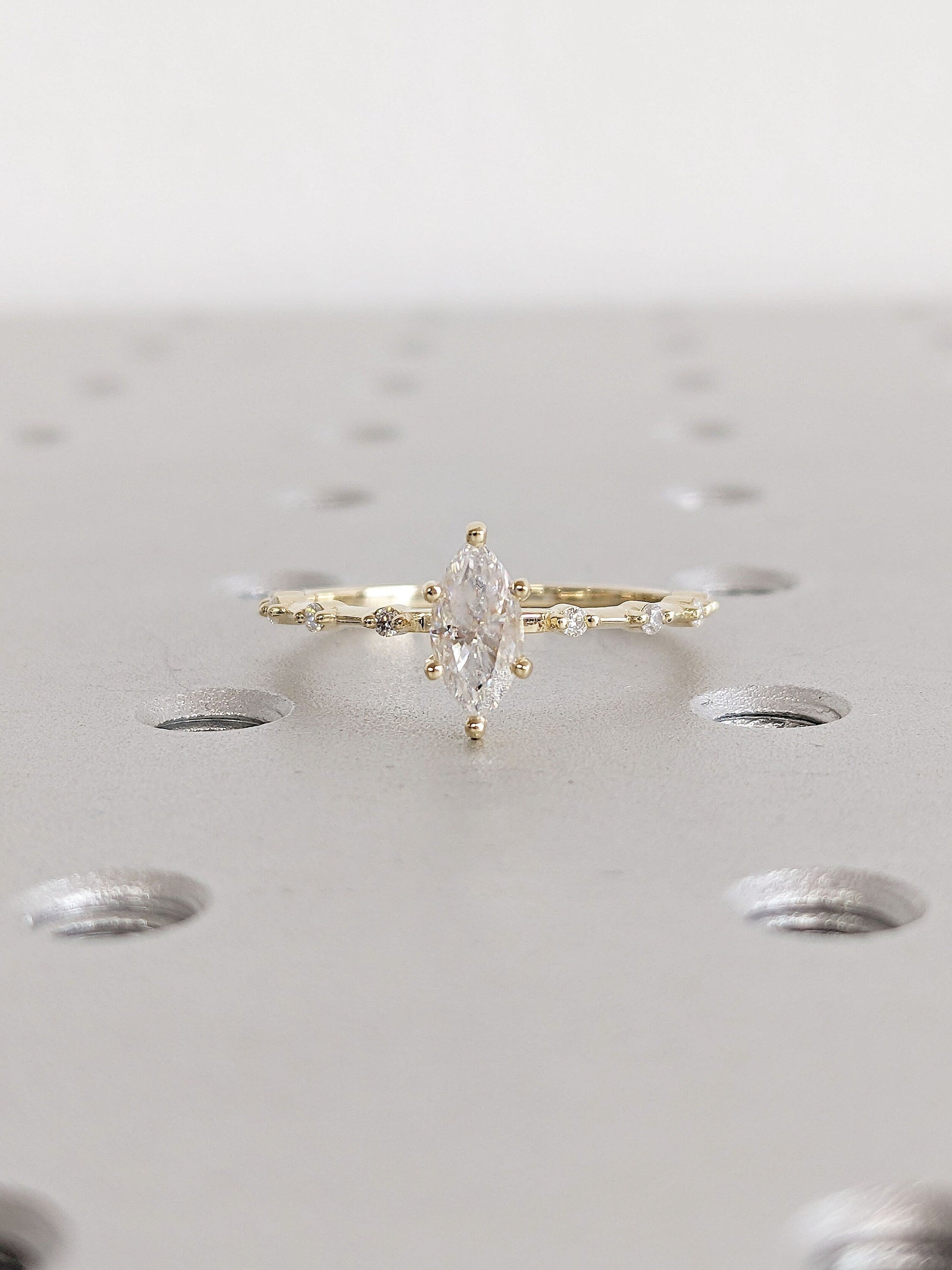 1.2 CT Round Solitaire Moissanite Engagement Ring